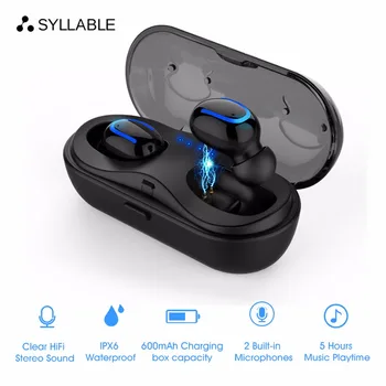 

2020 SYLLABLE HBQ-Q13S Bluetooth V5.0 TWS Earphones with Charging Box 600mAh extra EarBuds SYLLABLE Q13S TWS bluetooth headphone