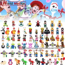 Одна история игрушек 4 форки действие Базз Лайтер Вуди инопланетяне Джесси мышь Марио Стич строительные блоки Друзья игрушки