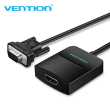 Vention VGA to HDMI Converter Adapter Cable 1080P Analog to Digital Video Audio Converter for PC Laptop to HDTV Projector