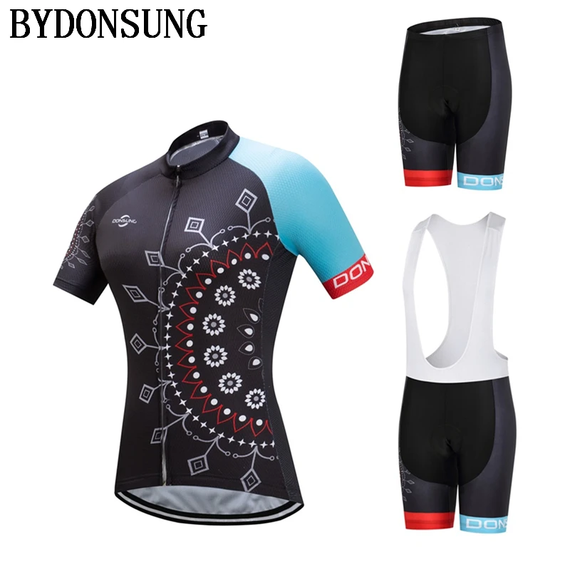 

Brand Cycling Jersey Set Women 2018 MTB Short Sleeves Pro Cycling Bike Clothing Summer Ropa Ciclismo Bicycle Sport Clothes