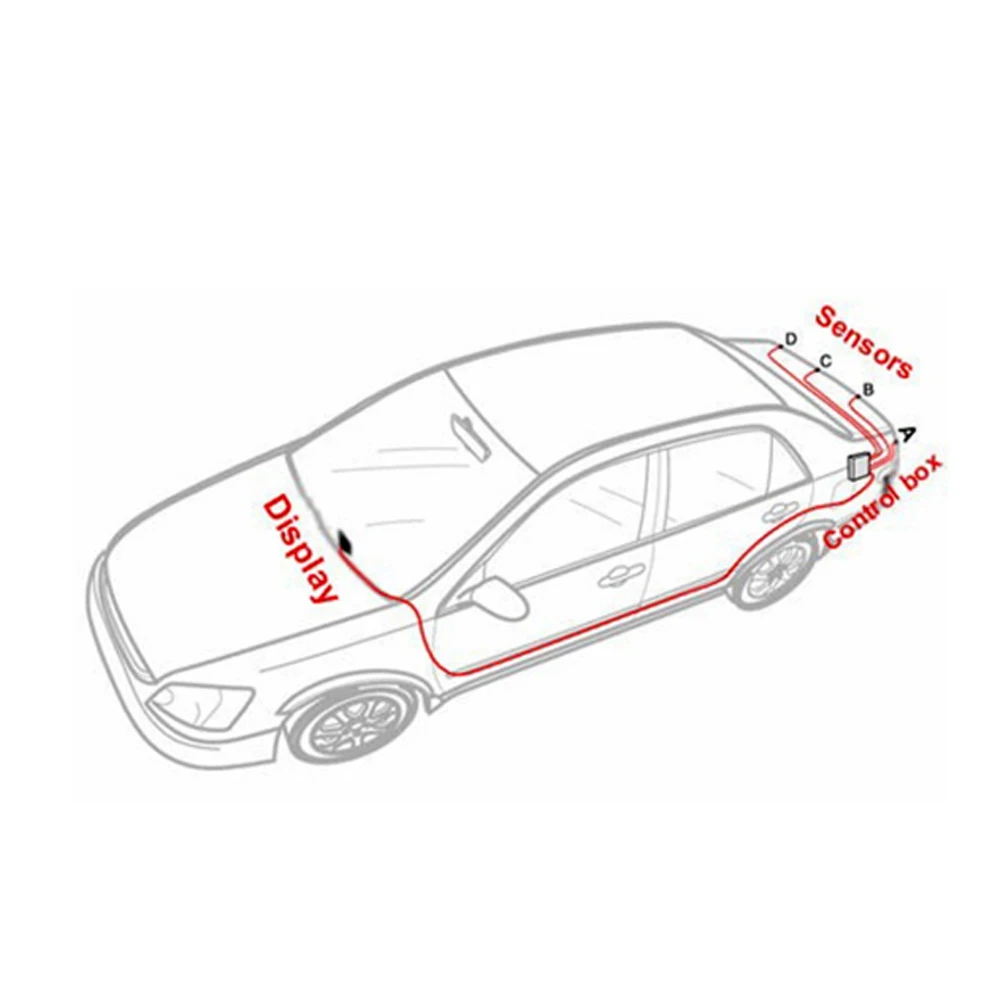 OkeyTech LED Автостоянка Сенсор 4 s Kit Авто парктроник Обратный резервного Радар Monitor
