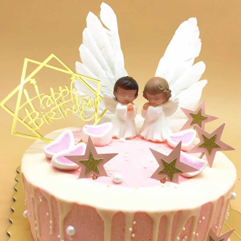 boy girl cake topper