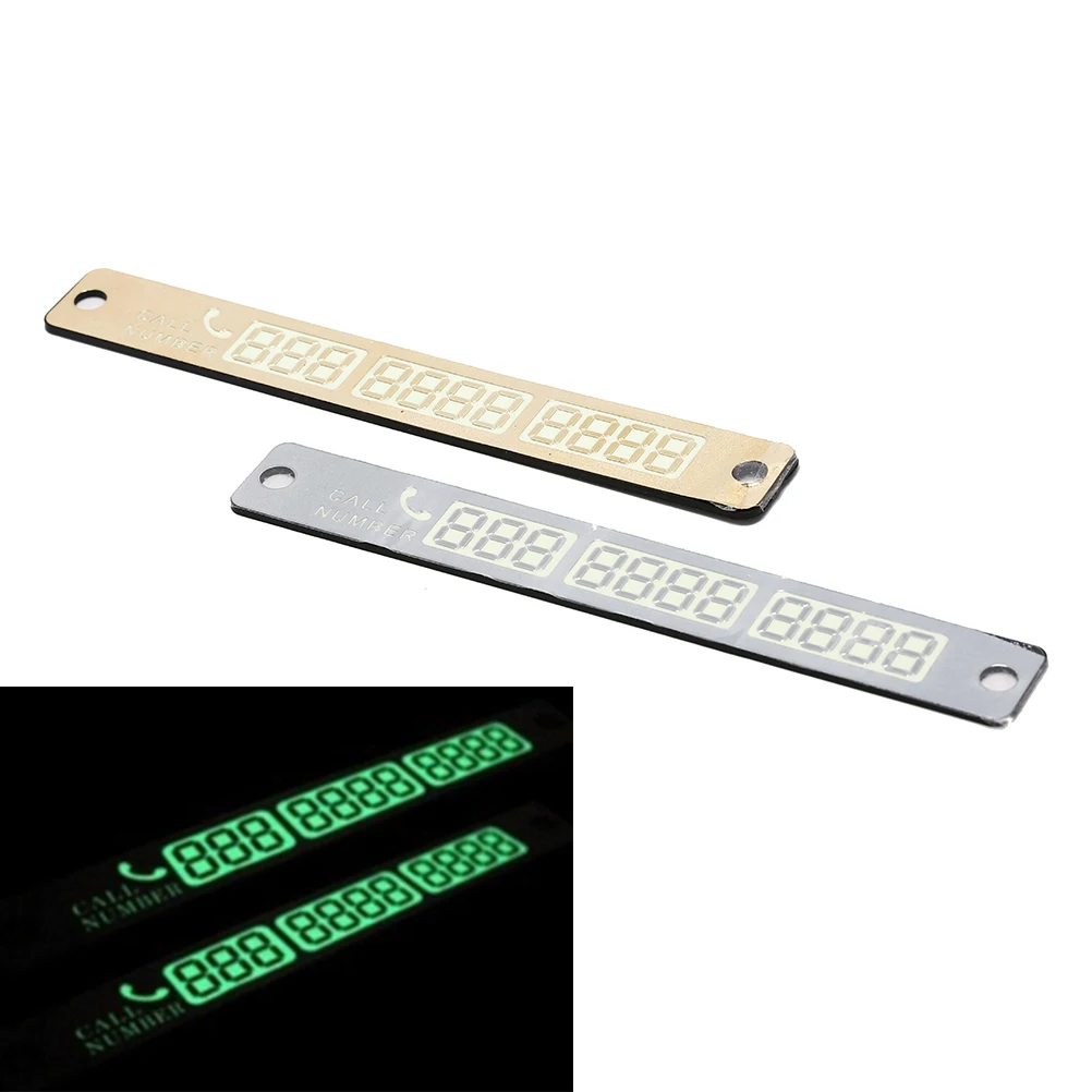 Luminous Car Parking Notification Phone Number Card Number Suction Plate Tool