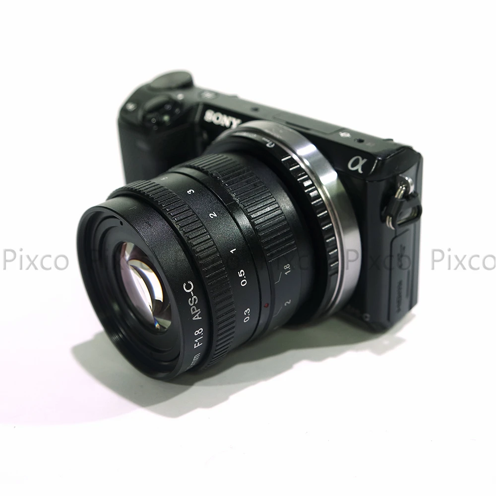 Pixco 50 мм f/1,8 беззеркальный C-mount APS-C телевизионный объектив для камеры C Mount для Micro 4/3 OM-D E-M10 II GX7 GF6 GH3