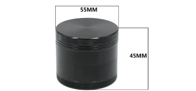 

Wholesale Herb Grinder Diameter 55MM Height 48MM Aluminum Alloy CNC 4layers Tobacco Grinder
