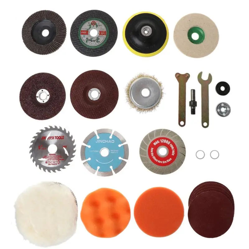 

1Set Multi-functional Cutting Disc Polishing Wheel Wood Saw Blade Connecting Rod Suit for Electric Drill Angle Grinder Cutter To