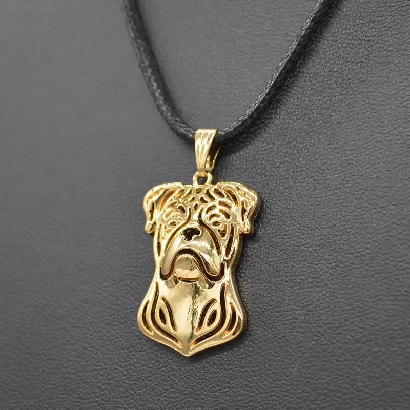 2019 Fashion Rope Chain Lovers' American Bulldog Necklaces Women' Metal Dog Pendant Necklaces