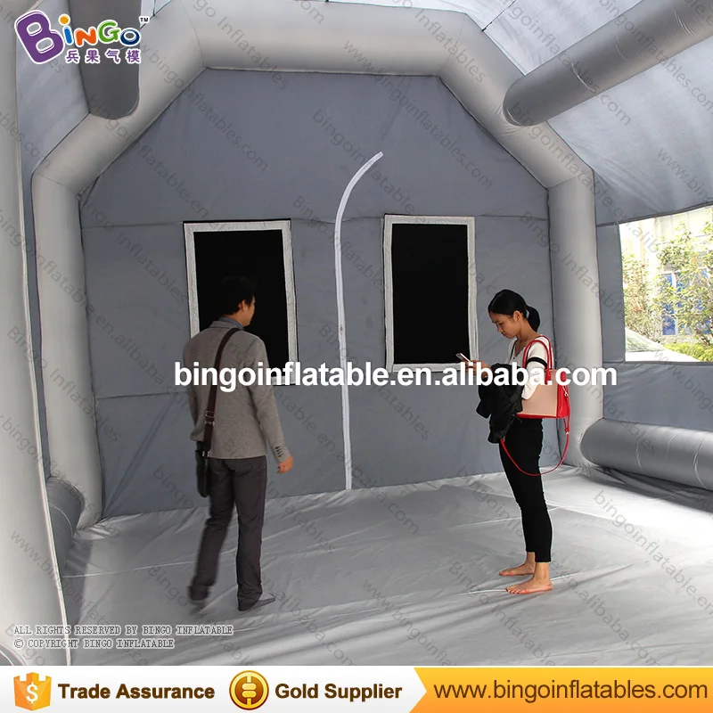  9*5.20*4.10mts Environmental Mobile inflatable car paint booth China factory direct sale paint job 