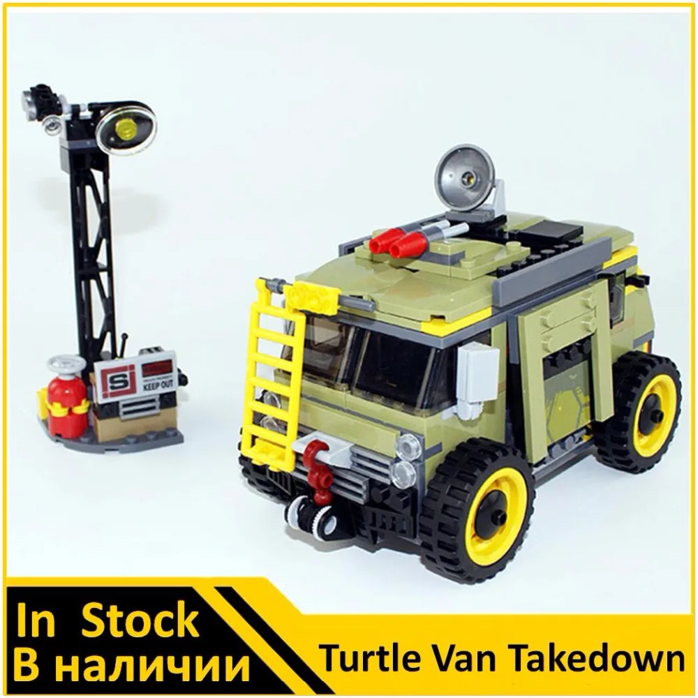 

BELA 10276 Compatible Turtle Van Takedown 79115 Figures Model Building Bricks Educational Toys For Children