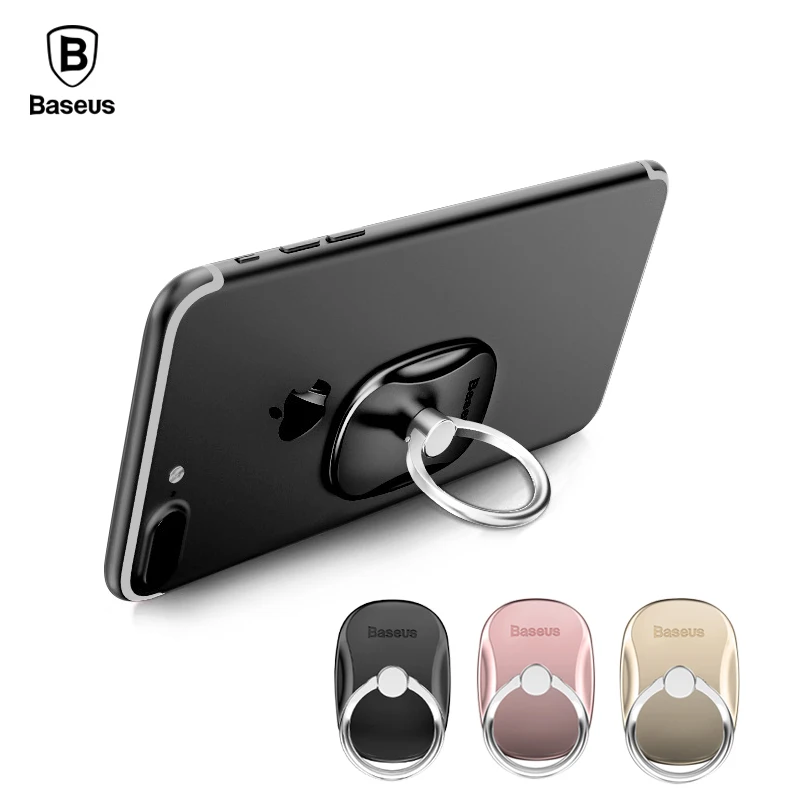 

Baseus 360 Degree Luxury Finger Ring Phone Holder Stand For iPhone X 8Plus 7 7Plus For Samsung HuaWei Smart Phone Holder