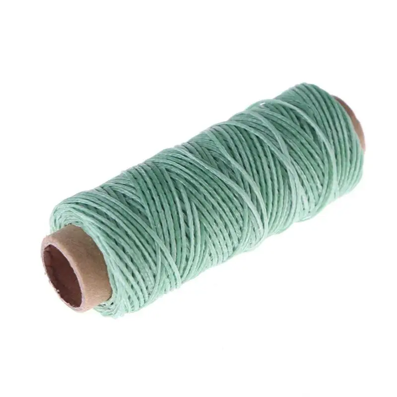 24 шт./компл. 50 м 150D Кожа Шитье воск нить ручная строчка шнур ремесло DIY кожаные инструменты для вязания своими руками кожа специальный плоский воск