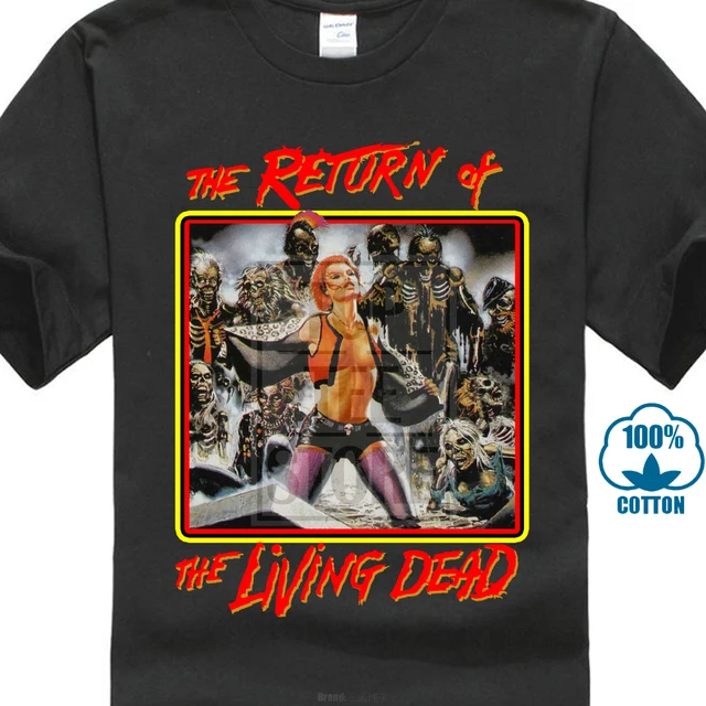Best Price Return Of The Living Dead V3 T Shirt 80'S Cult Horror Movie Funny Zombie