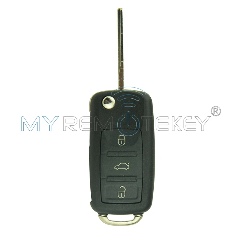 Remtekey 5 шт. 300 959 753AA для VW Touareg 2004 2005 2006 2007 2008 2009 2010 2011 300959753AA HU66 3 кнопки 434 МГц remtekey