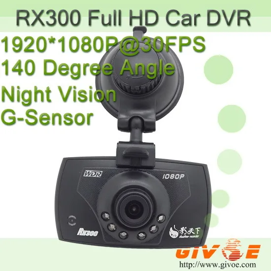 RX300 Novatek Full 1080P DVR Recorder 140 Degree Angle Lens + Advanced WDR G-Sensor 2.7 Inch TFT CPAM Free Shipping | Автомобили и