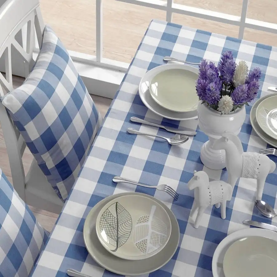 Blauw wit tafelkleed koop goedkope blauw wit tafelkleed loten van ...
