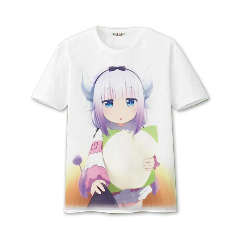 Coshome Kobayashi-san Chi No Maid Dragon Maid Kanna Kamui Toru T-shirts Cosplay Costumes T Shirts Men Women Tops Short Sleeves (11)