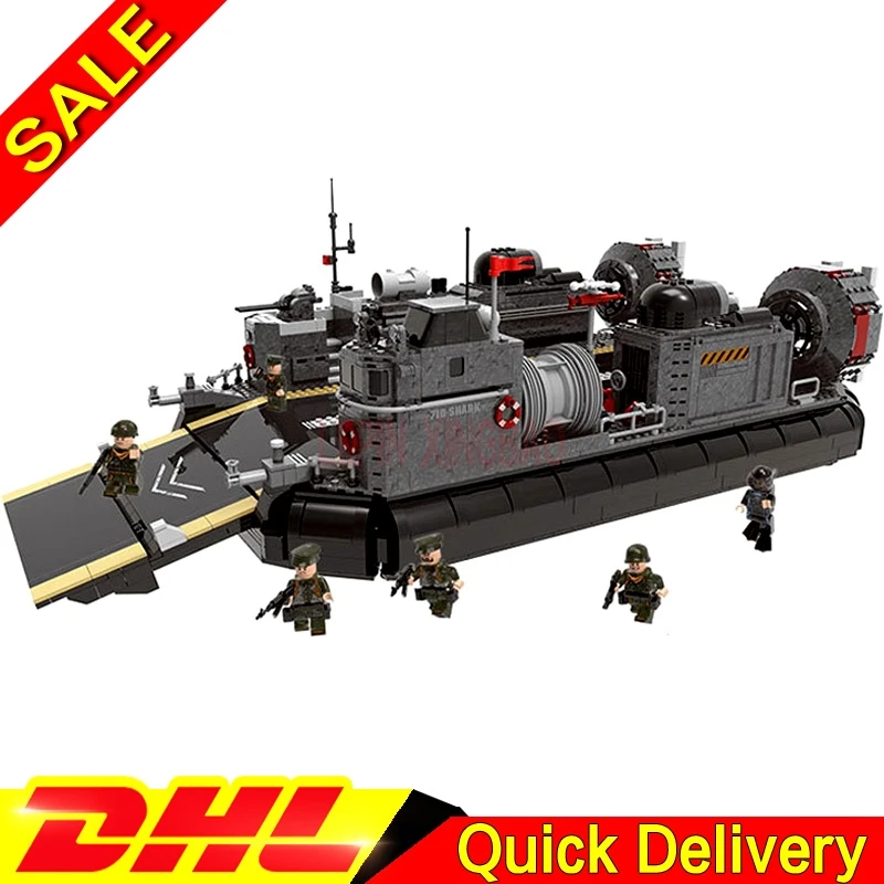

XINGBAO 06019 Genuine Military Series The Amphibious Transport Ship Set Building Bricks Blocks leleings Toys As Christmas Gifts