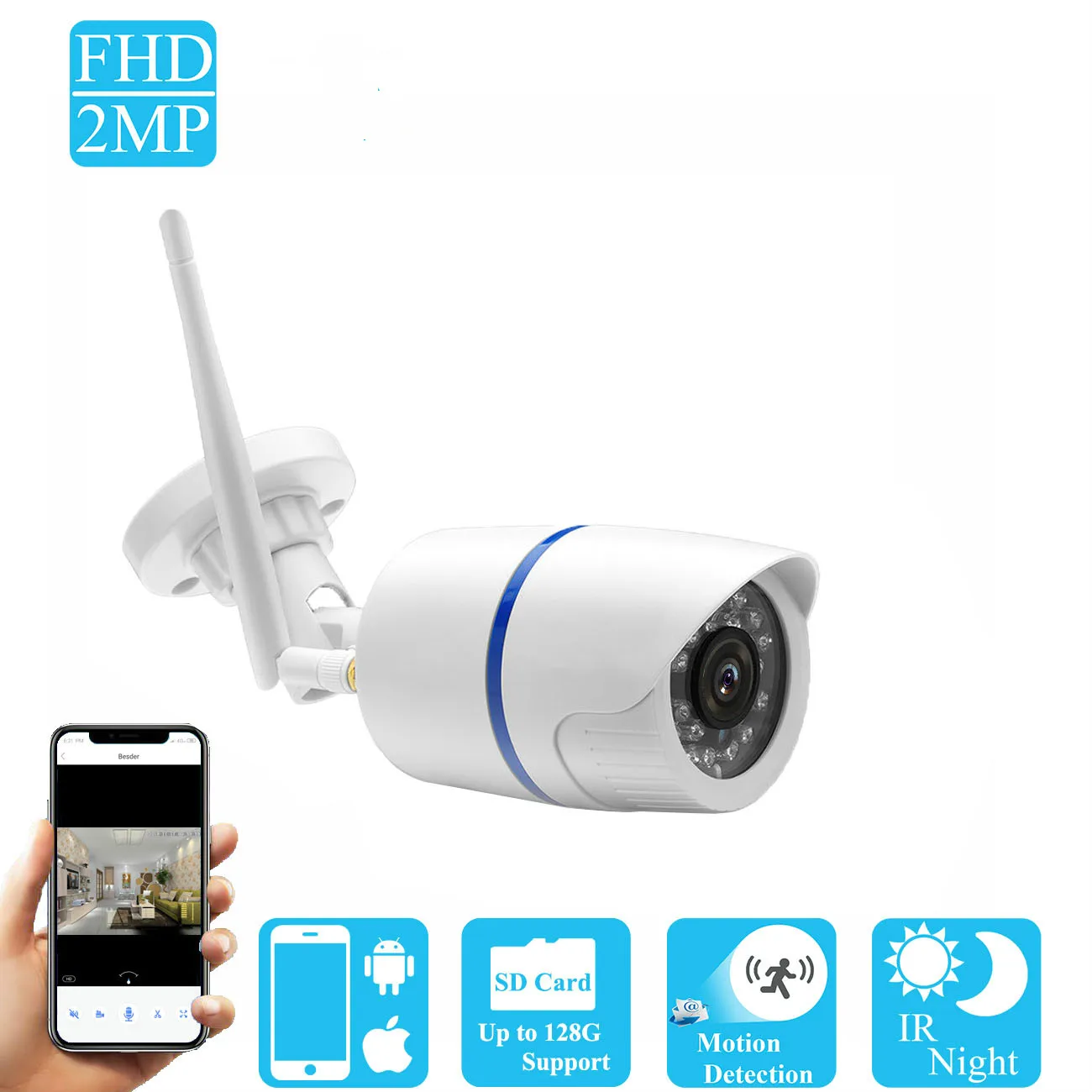 

IP Camera 720P 960P 1080P Wifi Indoor Outdoor Bullet Security Camera Wireless CCTV Surveillance Waterproof Camera