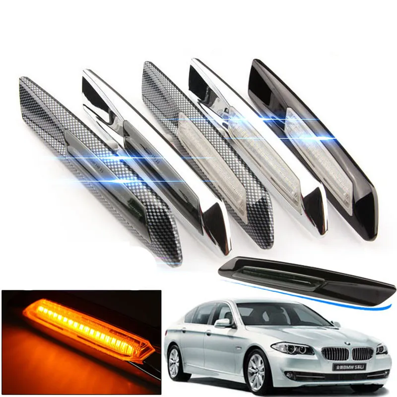 2PCS LED Fender Side Marker Light Turn signal light lamp for BMW E60