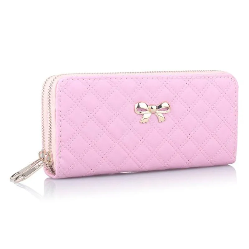 Women Wallet Leather Coin Purses Ladies Zipper Credit Card Holder Long Designer Bifold Clutch ...