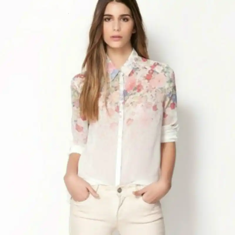 blusas estampadas elegantes 2018
