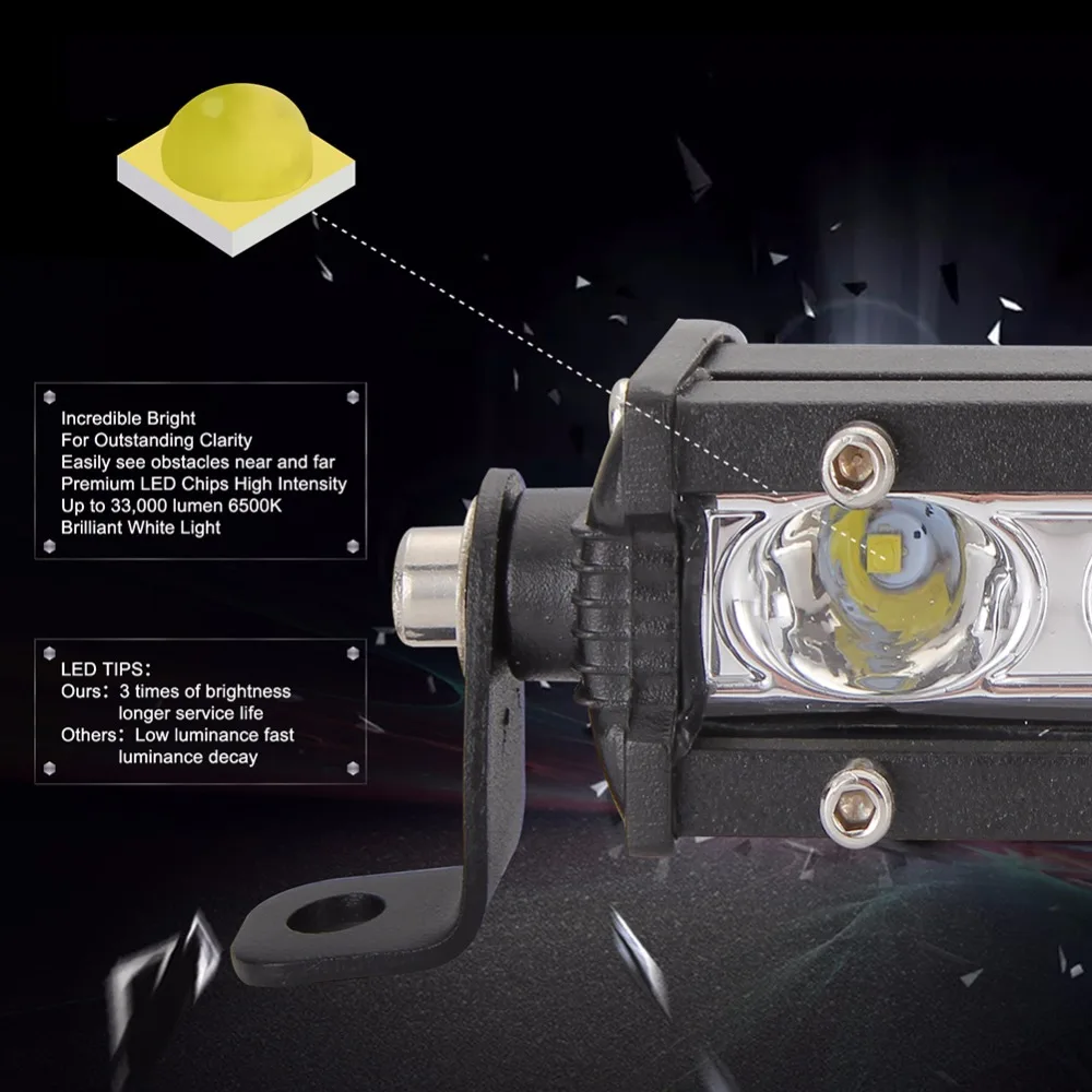 14 дюймов 36 Вт 12 светодиодный бар для внедорожник Грузовик Трактор Лодка Прицеп внедорожник ATV DC 9-30 в светодиодный свет бар автомобиль