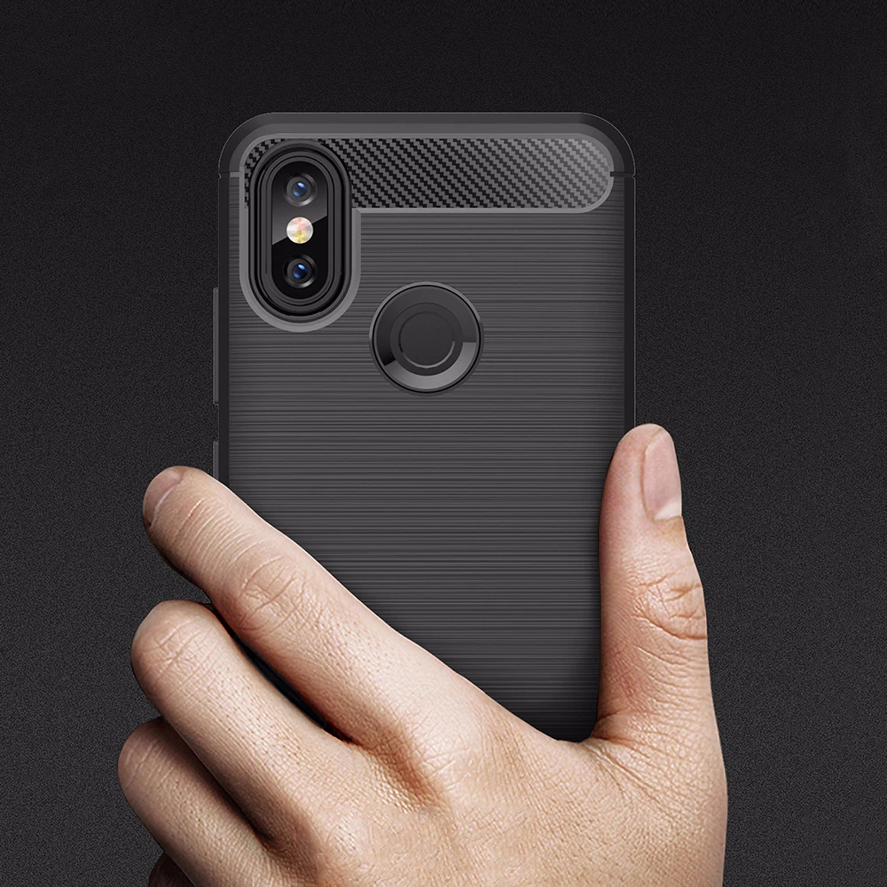 

Soft TPU Case For Xiaomi Mi 6X Case Luxury Slim Soft Silicone Cases For Xiaomi Mi A2 Carbon Fiber Soft Cover Coque