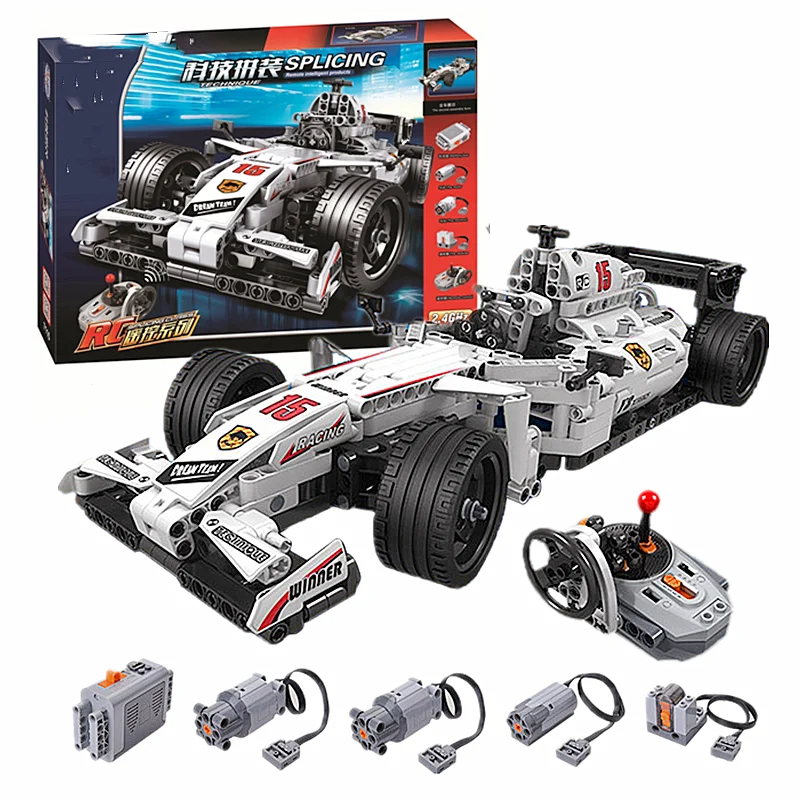 

Racing Set Bricks legoing Technic Model Building Blocks Boys Birthday Gifts Remote Control Car Toys For Children