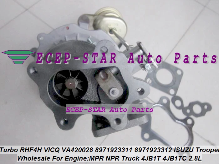 Turbo RHF4H VICQ VA420028 8971923310 8971923311 8971923312 ISUZU Trooper MPR NPR Truck 4JB1T 4JB1TC 2.8L (6)