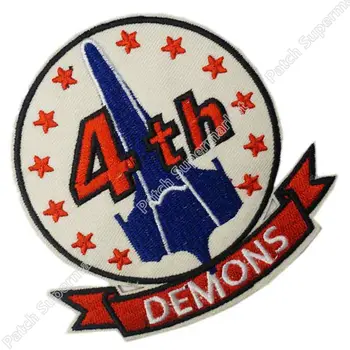 

Battlestar Galactica 4th Squadron Demons Uniform Movie tv Embroidered LOGO Iron On Patch/badge Custom patch