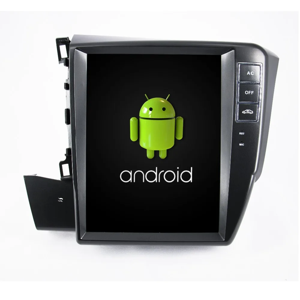 Clearance Otojeta vertical screen tesla head units quad core 32gb rom Android 7.1 Car Multimedia GPS Radio player for HONDA Civic 2012 1