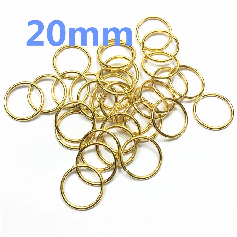 6-Spring Gate D O Ring Openable Keyring Leather Bag Belt Strap Dog Chain Buckle Snap Clasp Clip Trigger Accessories DIY  20mm