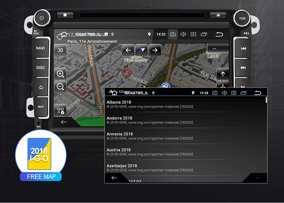 Excellent Isudar 1280*720 Car Multimedia Player 2 Din Android 9 For Volkswagen/Passat/POLO/GOLF/CC/Skoda/Octavia/Leon Auto DVD Radio GPS 27