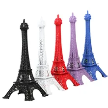 Desktop Decor Paris Eiffel Tower Statue Antique Figurine Home Decor Retro Metal Craft Retro Antique Bronze Eiffel Tower Model
