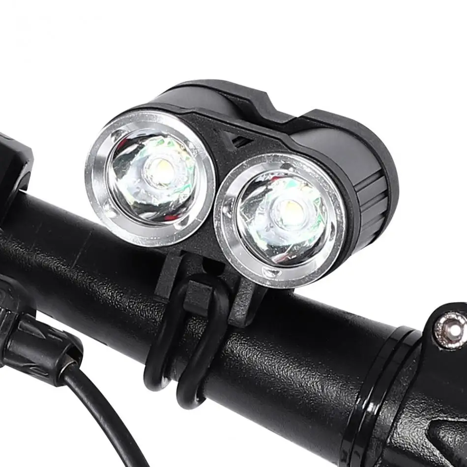 Top Waterproof Road Bike Light LED Front Bicycle Headlight 2000Lm Safety Night Cycling Lamp+Rechargeable Battery Pack+Charger 0