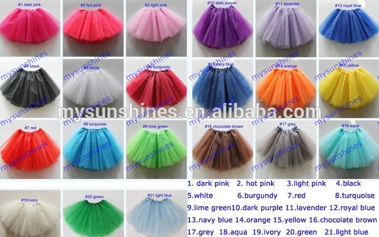 basic tutu-21colors