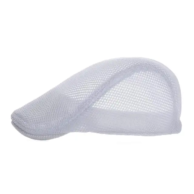 mesh flat cap