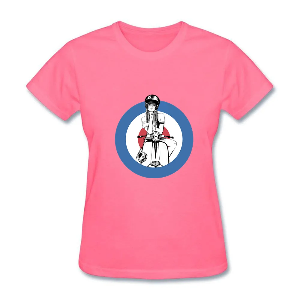 

Women Vespa Motorcycle T Shirt 2018 Funny Vespa T-shirt pulp fiction beagle Summer Short Sleeve Round Neck lady Top Quality Tees