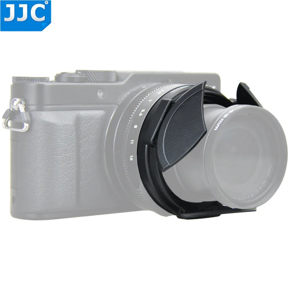 JJC автоматический самоудерживающий авто крышка объектива для Panasonic LUMIX DMC-LX100/LEICA D-LUX (Typ 109) как DMW-LFAC1 Защитная бленда - изображение