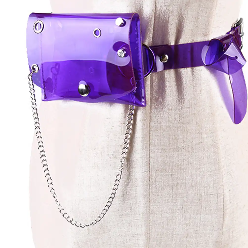 purple waist bag