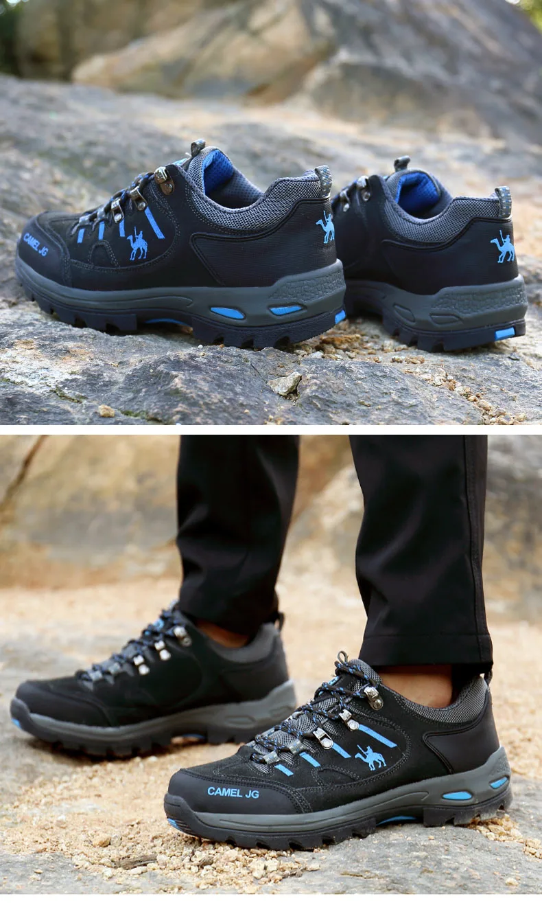 YITU дышащая Треккинговая обувь спортивная черная походная обувь мужская водонепроницаемая уличная горная обувь альпинистские охотничьи ботинки кроссовки