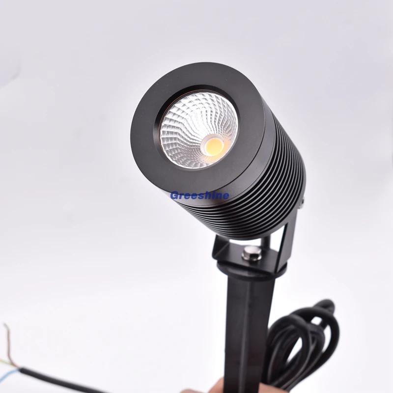 

12W CREE Garden LED Lighting 110V 240V Landscape Light Silver/Black Outdoor Spike Spot Light 8pcs/lot DHL Freeship