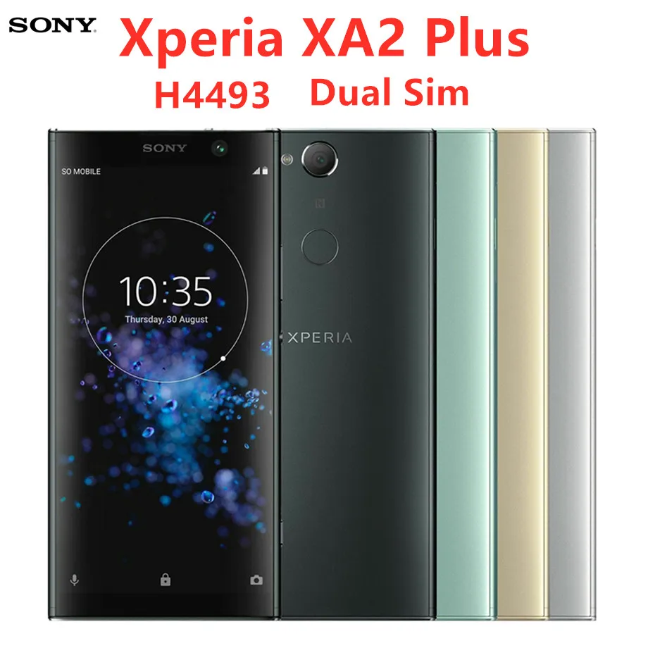 

Sony Xperia XA2 Plus Dual H4493 Original GSM Dual Sim 4G LTE Android Octa Core RAM 6GB ROM 64GB 6.0" 23MP NFC Fingerprint