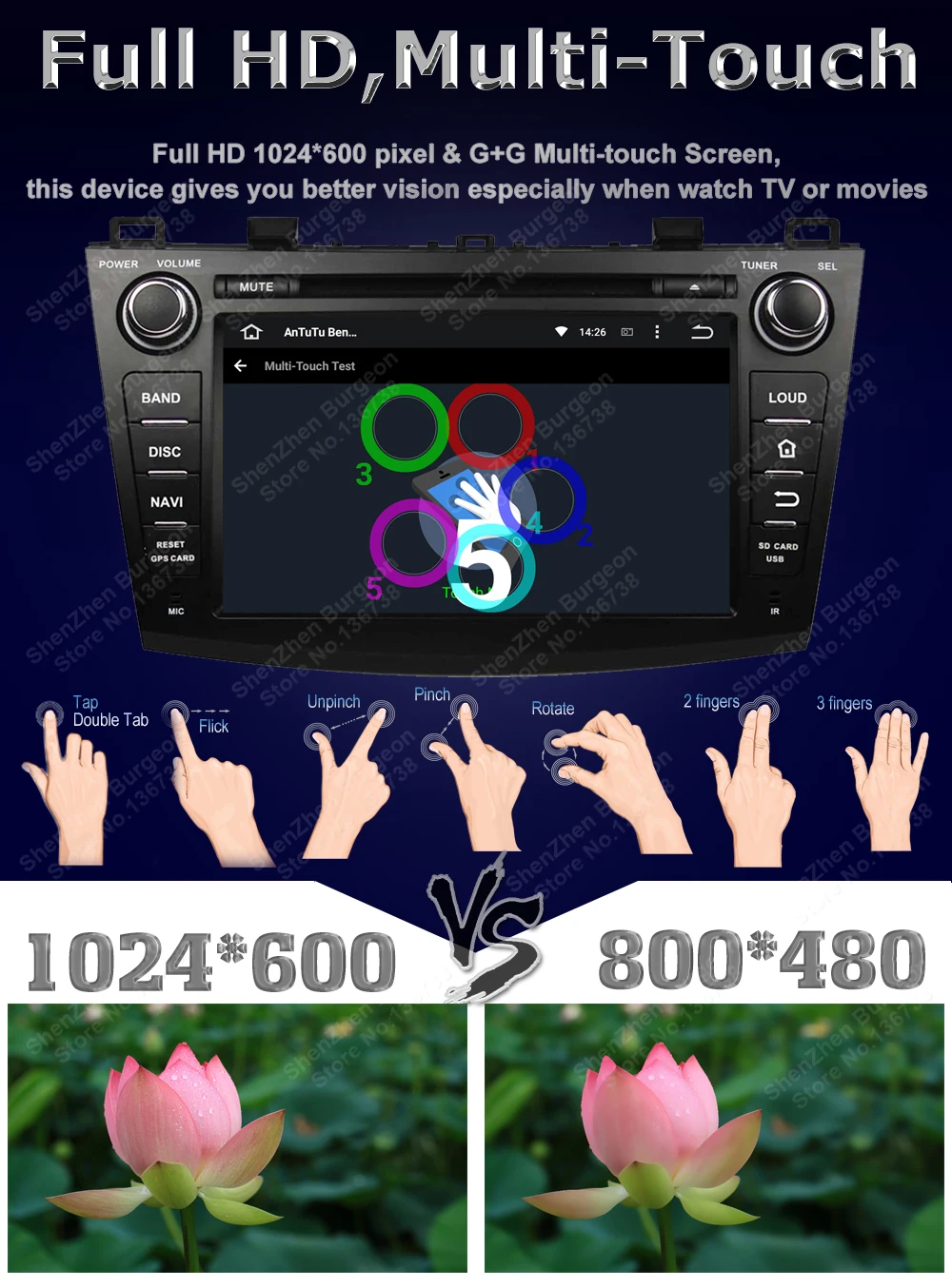 Clearance 8" Octa Core Android 8.0/Quad Core Android 8.1 Car DVD Player for Mazda 3 2010 2011 2012 2013 Car Radio Multimedia GPS Bluetooth 4