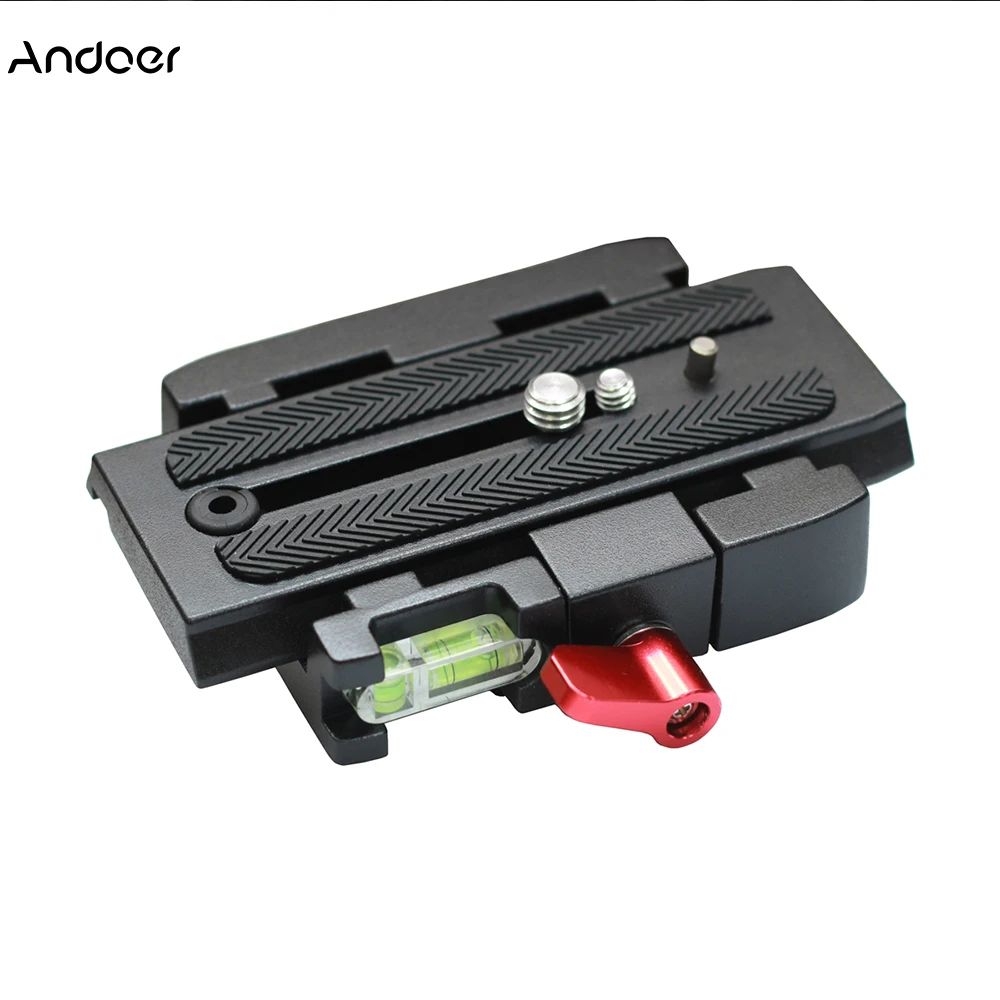 

Andoer Quick Release Clamp Adapter+Quick Release Plate P200 Compatible for Manfrotto 501 500AH 701HDV 503HDV Q5