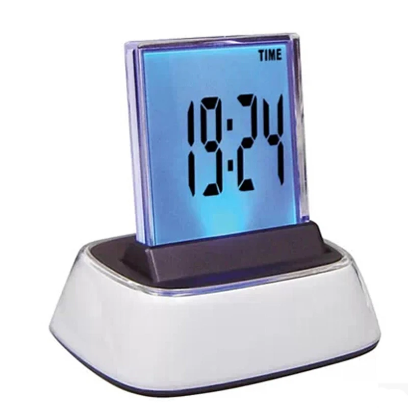 High quality colorful luminous digital LED display alarm clock with