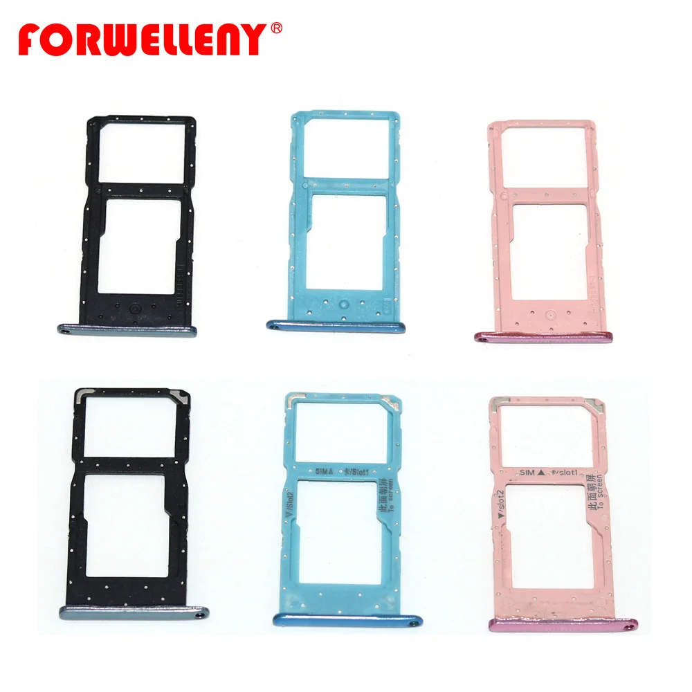 

For huawei p smart (2019) / honor 10 lite POT-LX3 POT-LX1 Sim Card Holder Slot Tray Replacement Adapters POT-LX2J