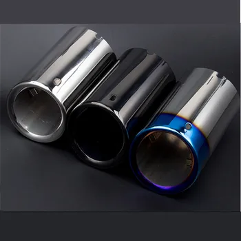 

NEW Car Stainless Steel Muffler Exhaust Tail Pipe Tip for Audi A4 B8 1.8T 2.0T 2009 2010 2011 2012 2013 2014 Styling Accessories
