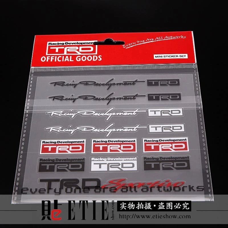 ホット販売車ラップ粘着ビニールステッカー車のスタイリングトヨタモータースポーツtrdレーシングカーステッカーデカール用トヨタアクセサリー Car Stickers Decals Car Wrapfor Toyota Aliexpress