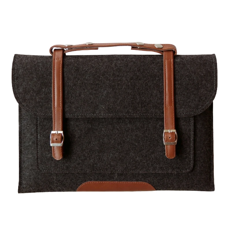 

Wool Felt Laptop sleeve Case for Macbook Air Pro Retina 11 12 13 15 Inch Laptop Bag Handlebag Carry Bag for Mac Book Dell Case